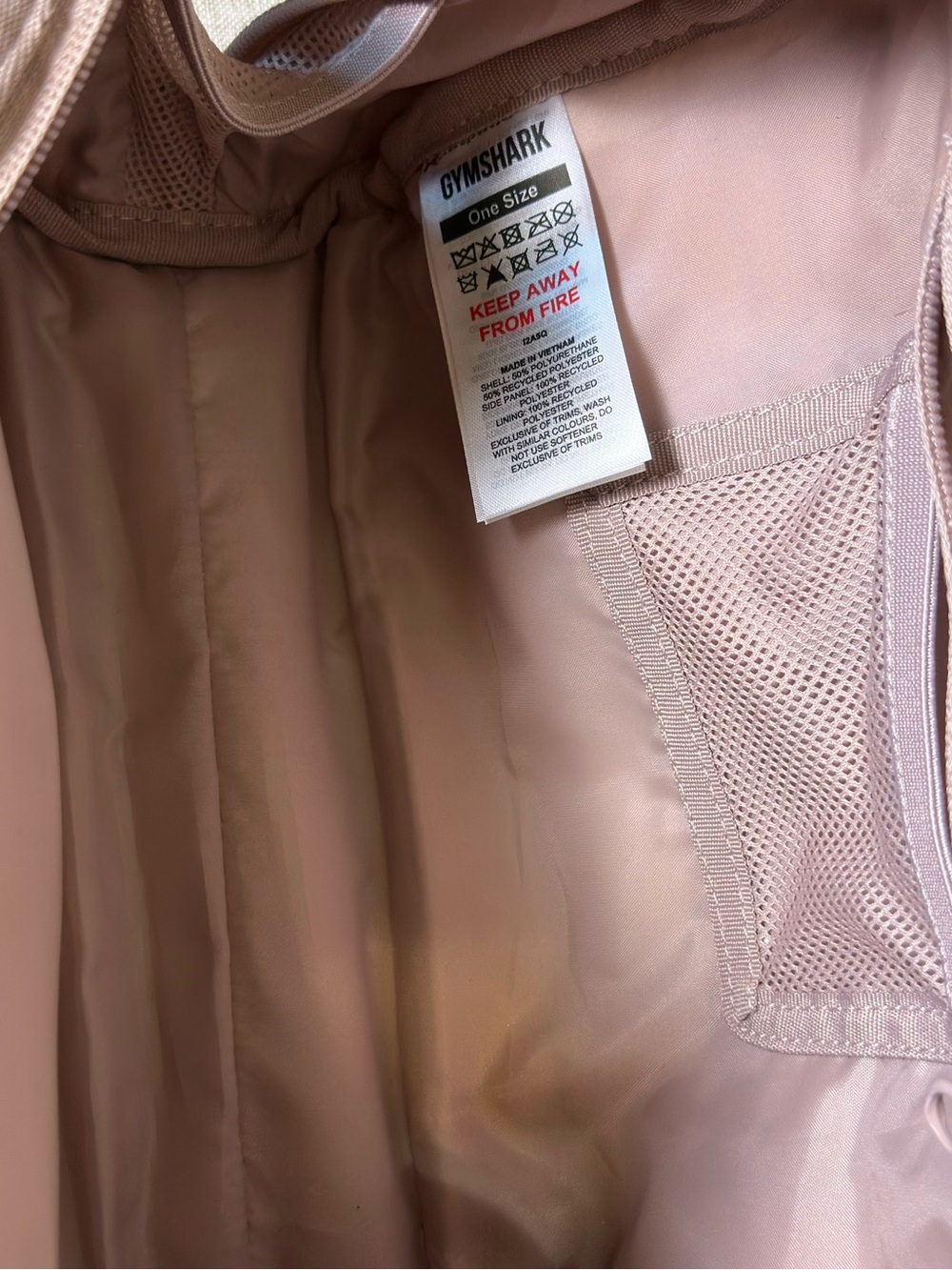 GYMSHARK Blush Pink Gym Bag - Picture 13 of 16